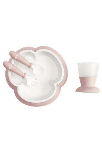 Babybjorn Set Hranire Powder Pink - Invatare Manca - imagine 4
