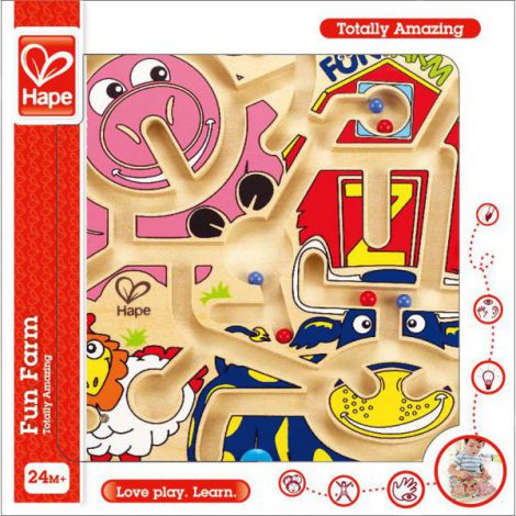 Hape Labirint Magnetic Ferma - Dezvoltă Dexteritatea - imagine 2
