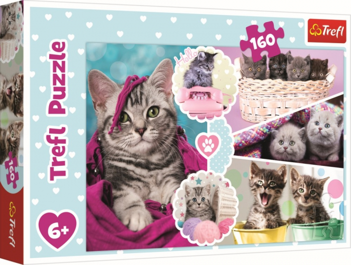 Puzzle Trefl 160 Pisici Dragalase pentru Copii