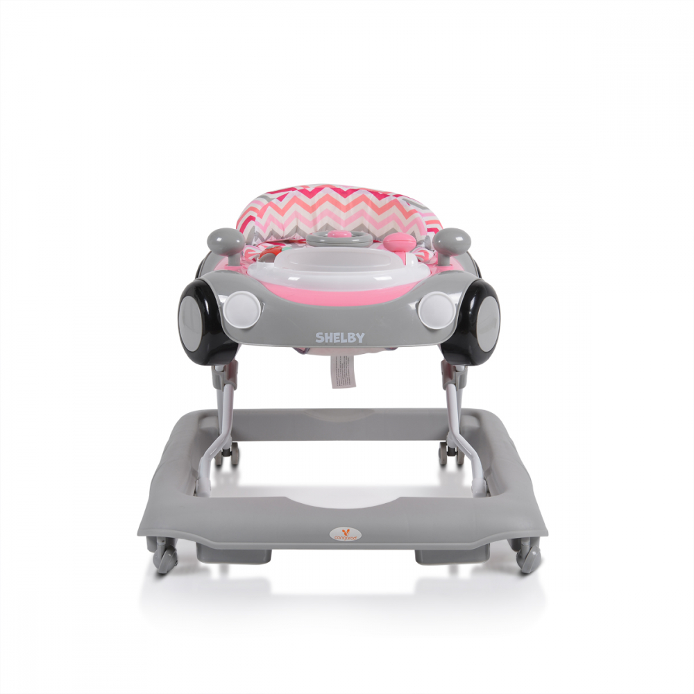 Premergator Cangaroo Shelby Pink, cu jucarie muzicala - imagine 4