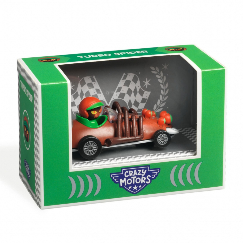 Mașină Metalică Djeco Turbo Spider, cu Suspensie