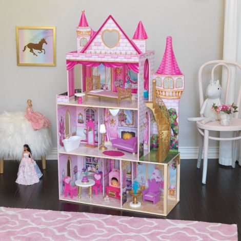 Casti Papusi Rose Garden Kidkraft, 8 Camere - imagine 14