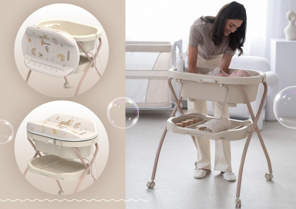 Cadita 2 in 1 Neno Breza | Baie & Infasat - imagine 4