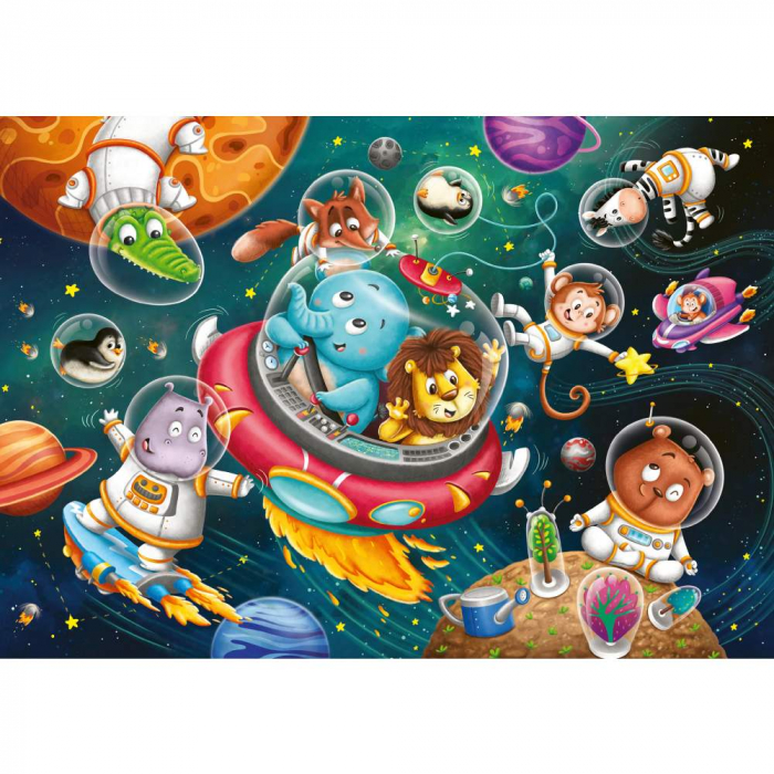 Puzzle Ravensburger Spatiu Animalute 2x12 Piese