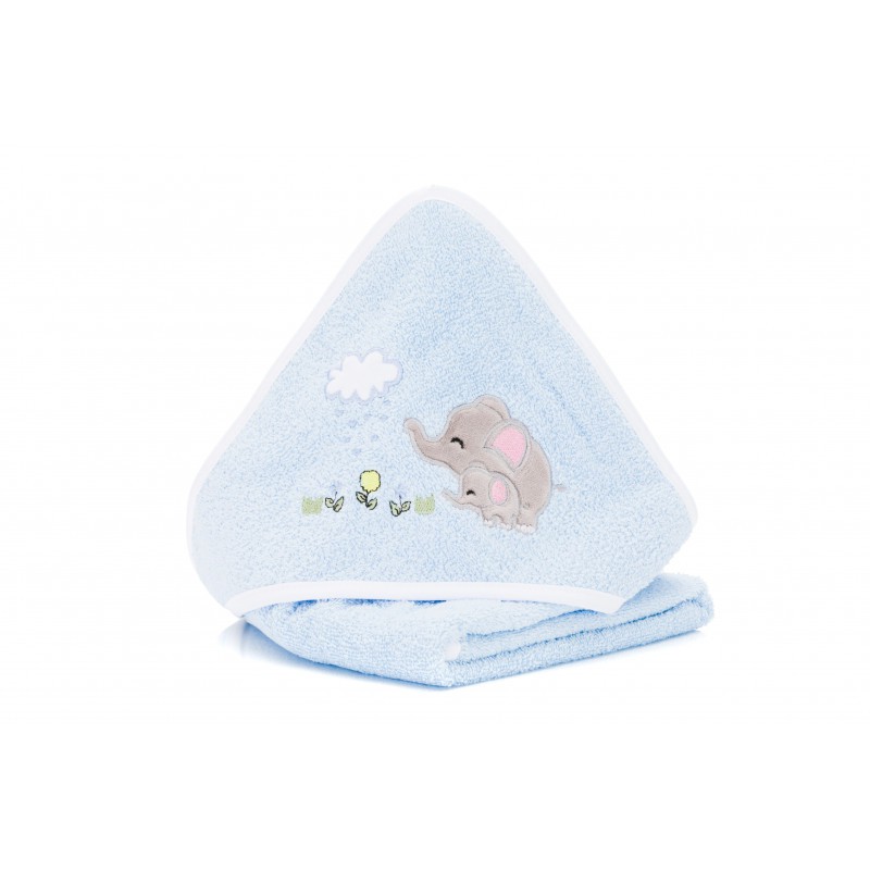 Prosop Brodat Fillikid Elefant Family Blue 75x75 cm - imagine 5