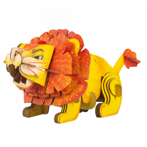 Puzzle 3D Leu cu Sunete Mieredu | 58 Piese - imagine 2