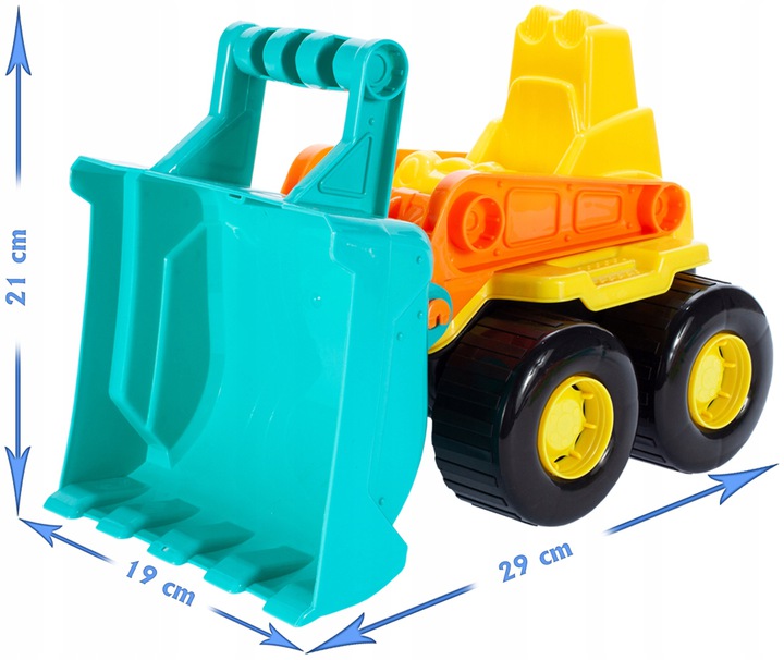 Buldozer Malplay cu Cupă Mobilă | Jucării Exterior - imagine 5