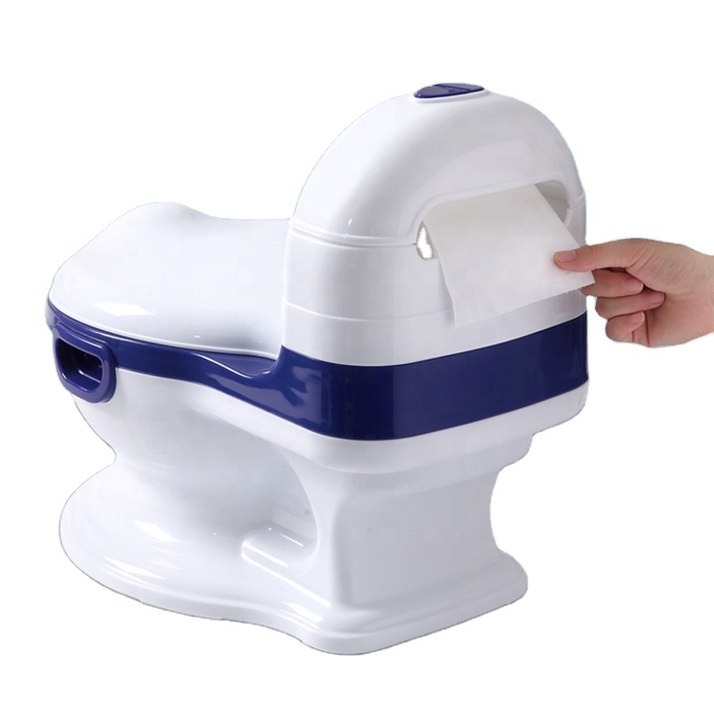 Olita Little Mom Baby Potty Grey, cu spatar ergonomic - imagine 3