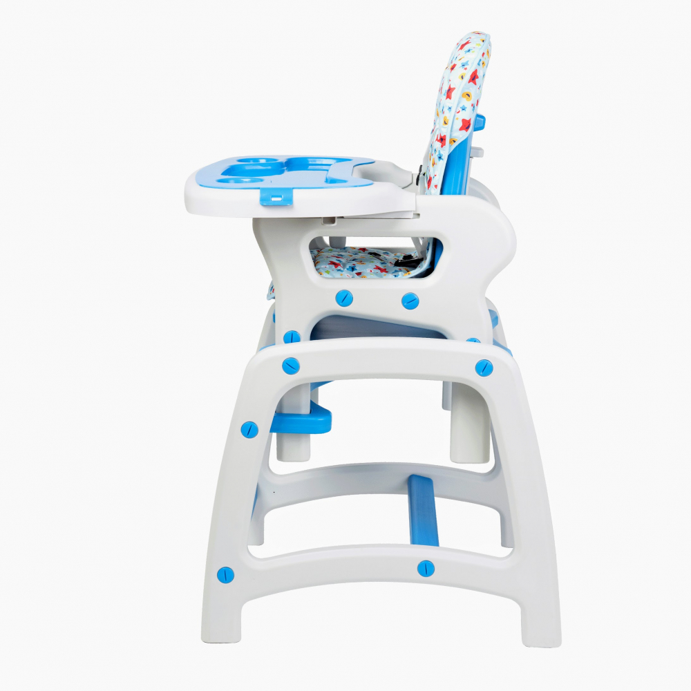 Scaun de masă Eat & Play Albastru | Juju - imagine 4