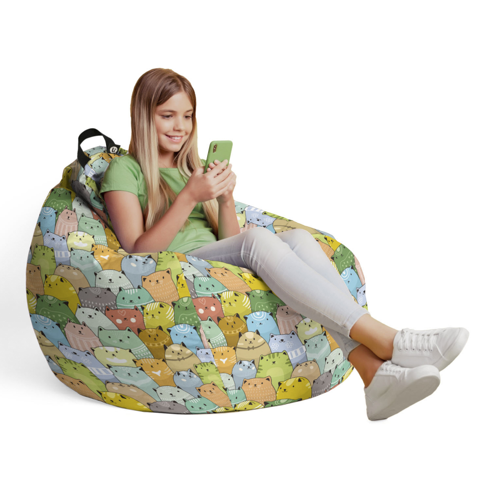 Husa Bean Bag Para L Updeco, Ocru - imagine 4