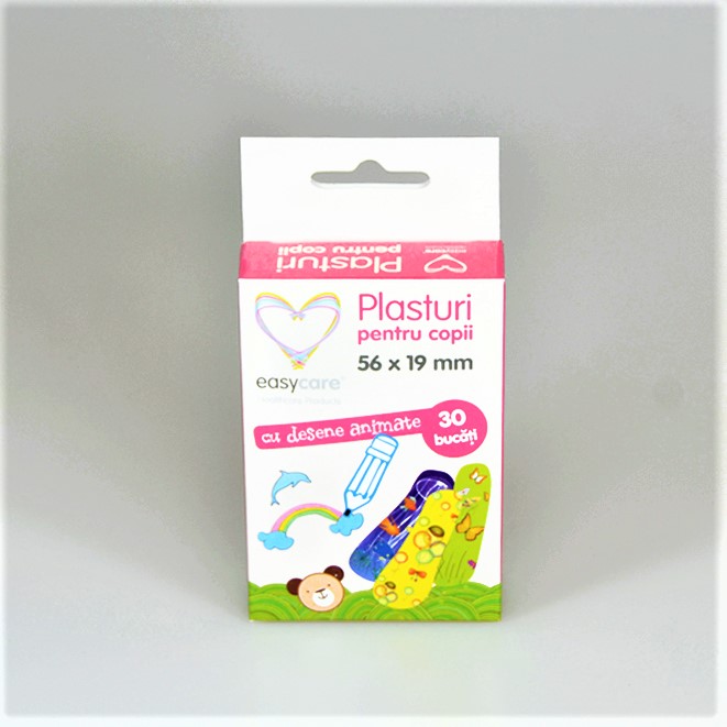 Plasturi Easycare cu figurine, rezistenți la apă