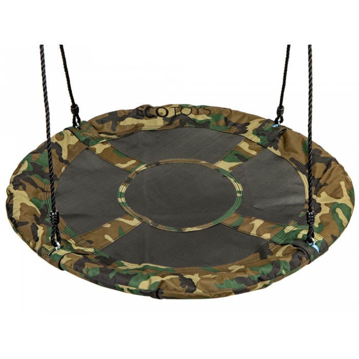 Leagan Ecotoys cuib barza 100cm camuflaj