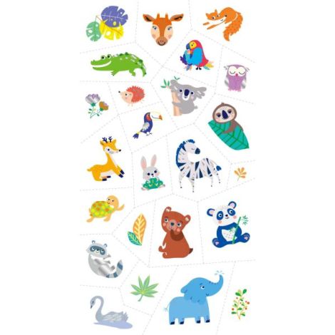 Tatuaje Animale Jungla Avenir | Cu Aur/Argint - imagine 3