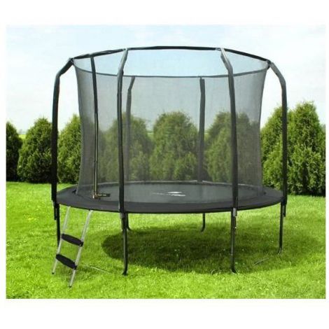 Trambulina Malatec 244cm cu Plasa si Scarita, Sigura - imagine 2