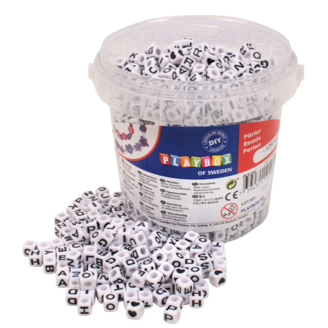 Set 1250 Margele Cub Litere Playbox Creativ