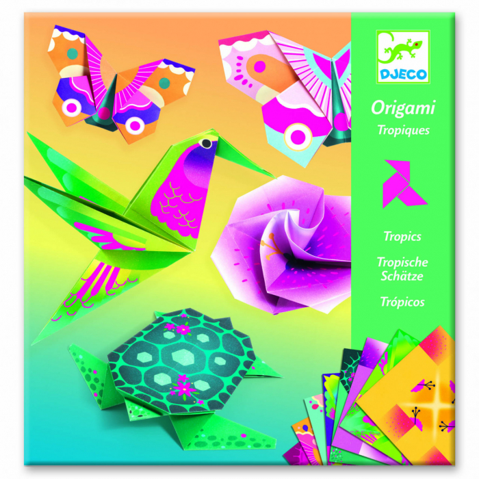 Set Origami Djeco Animale și Flori Exotice