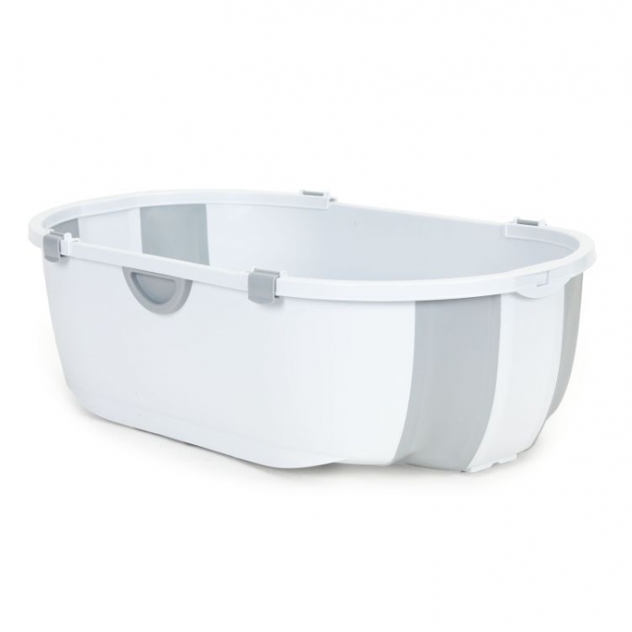 Cadita baie Ecotoys HA-B46 Gri cu dop scurgere - imagine 5
