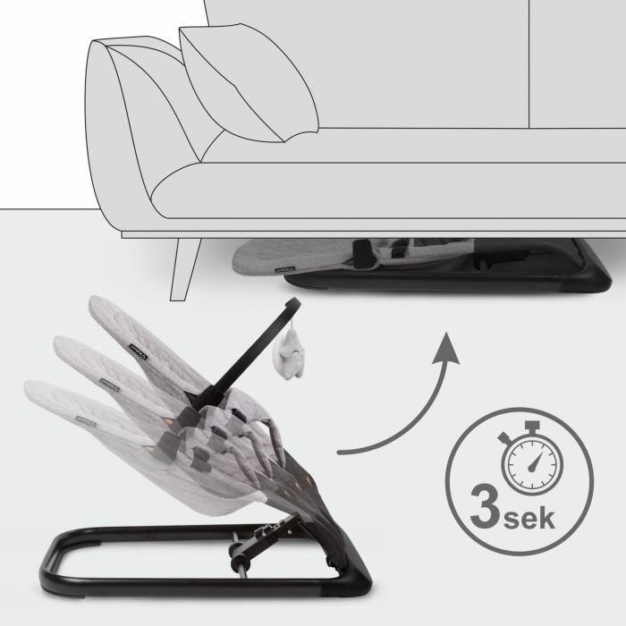 Balansoar Kidwell Laro Grey Black Confort și Siguranță - imagine 4