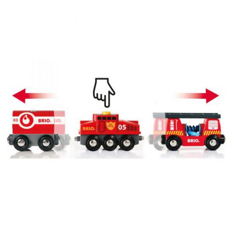 Tren de Pompieri Brio 33844 - Acțiune Rapidă - imagine 4