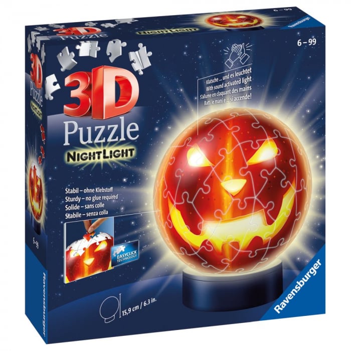Puzzle 3D Halloween Luminos Ravensburger 72p