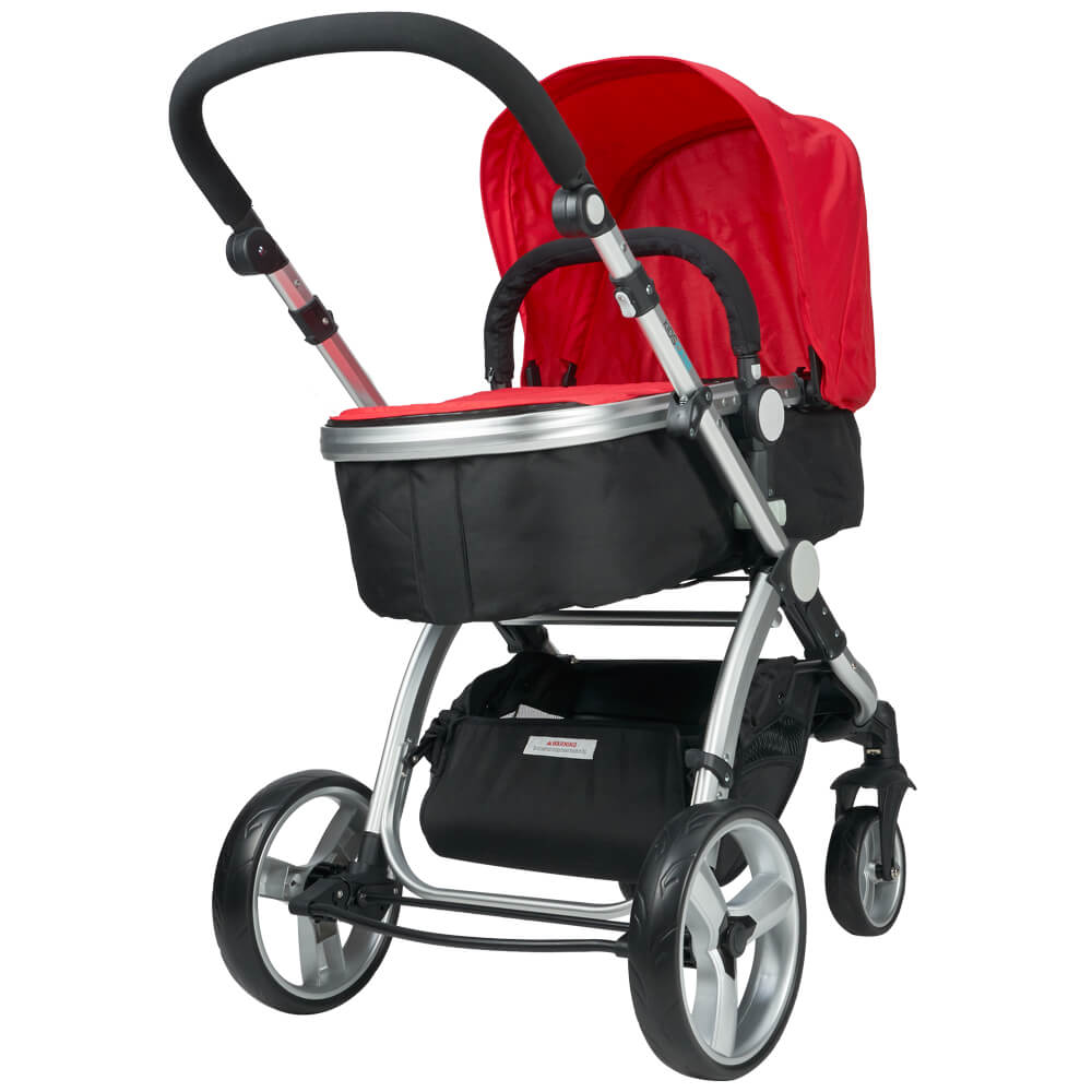 Carucior 2 in 1 Veneto Rosu Kidscare, 0-3 Ani - imagine 2