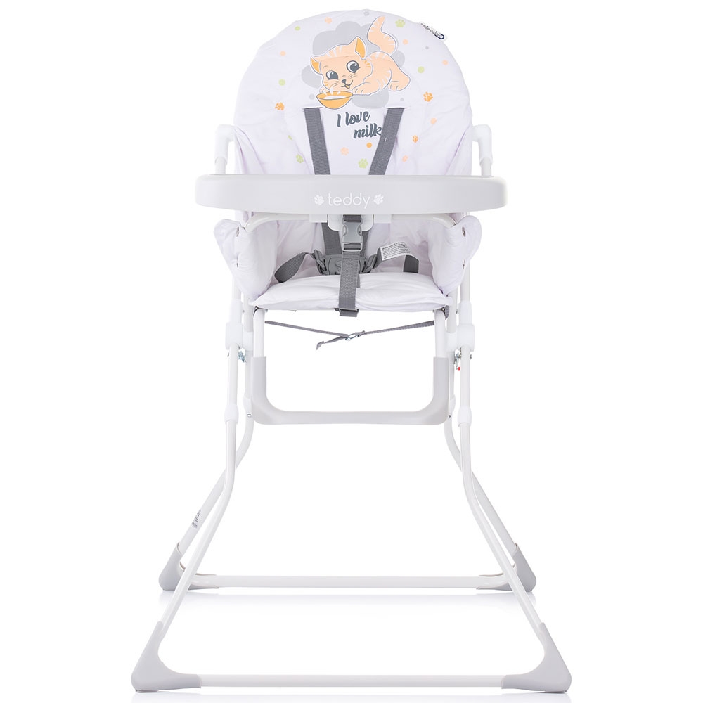 Scaun de masă Chipolino Teddy Platinum - Sigur și Confortant