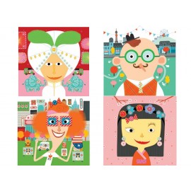 Joc creativ portrete Djeco, 4 ani+ - imagine 7