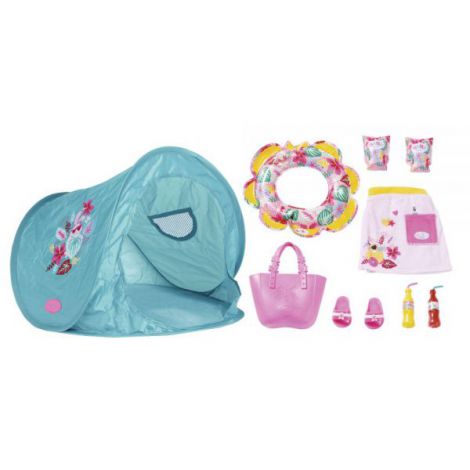 Set Plajă BABY born cu Cort și Accesorii Zapf - imagine 4