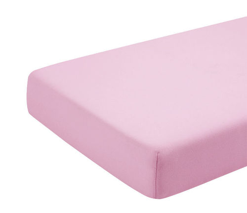 Cearceaf Bumbac KidsDecor Roz 70x110 cm cu Elastic