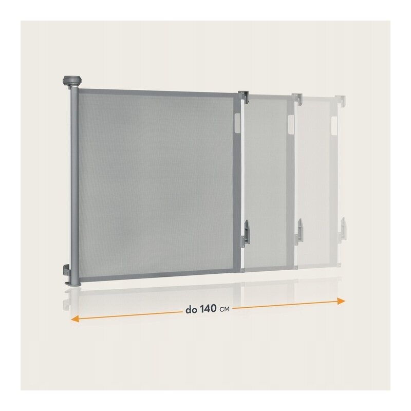 Poarta Siguranta Lionelo Thea Gri, 80x140 cm - imagine 4
