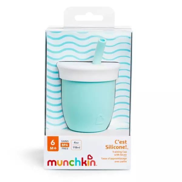 Cană Munchkin cu pai, Silicon, 118ml, 6L+ - imagine 4