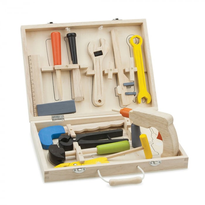 Trusa Scule Lemn Masiv New Classic Toys