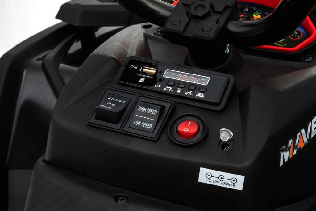 ATV Electric 4x4 Copii 12V Roșu - imagine 7