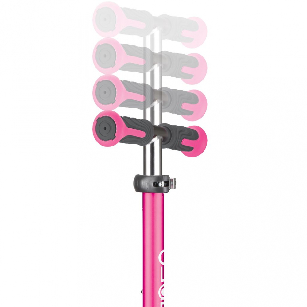 Trotineta Globber Elite Deluxe Roz, cu roti LED si ghidon reglabil - imagine 5