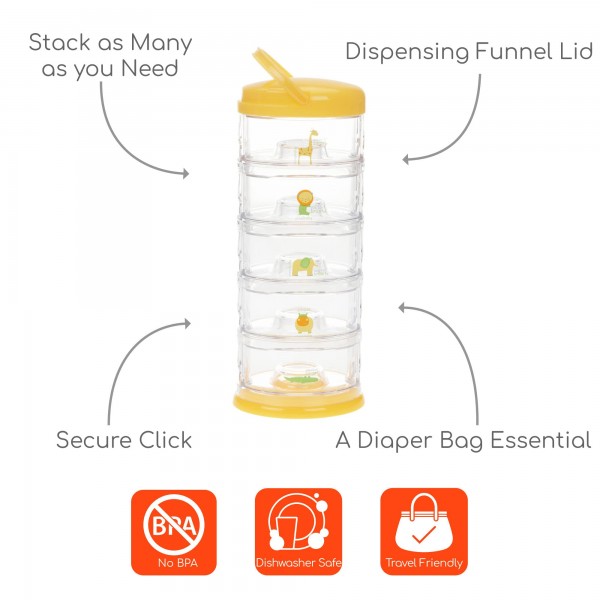 Set 5 recipiente Innobaby Zoo Mango, suprapuse - imagine 8