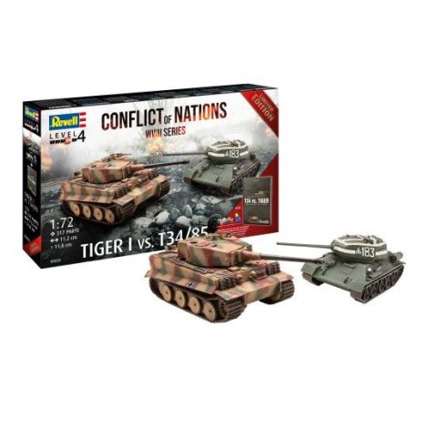Revell Set T-34 și Tiger I Machetă Completă