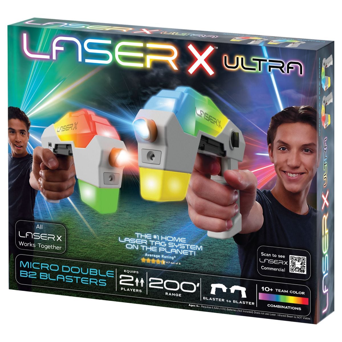 Set Laser X Ultra B2, 2 Blaster, Raza 60m