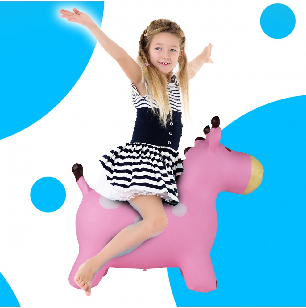 Jucarie Gonflabila Sarit Malplay Girafa, cu Pompa - imagine 2