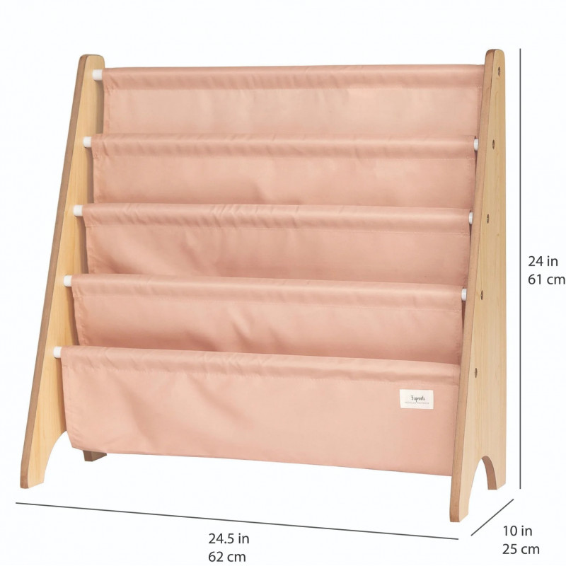 Raft organizator cărți 3 Sprouts, material reciclat - imagine 2