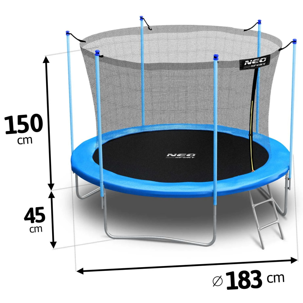 Trambulina Neo-Sport 183cm cu Plasa si Scara - imagine 2