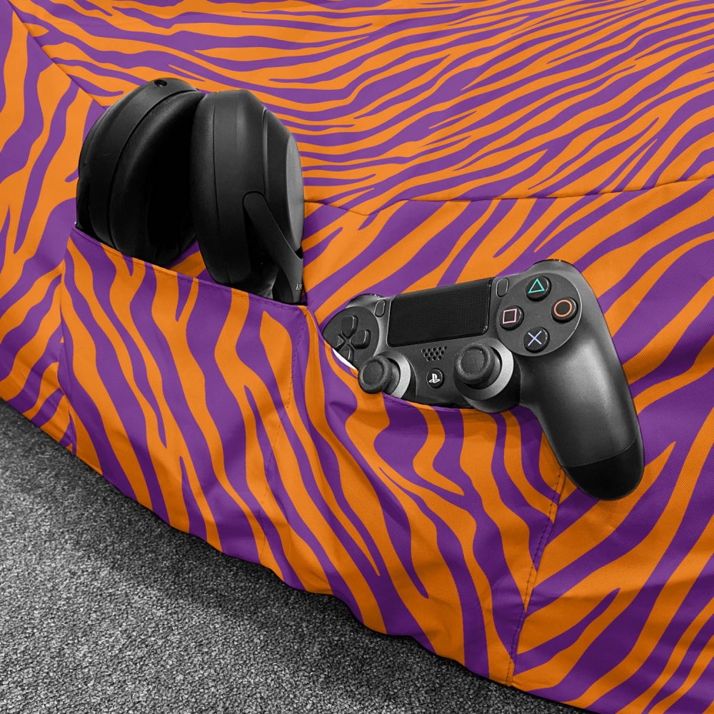 Fotoliu Puf Zebra Purple XL Updeco - imagine 5