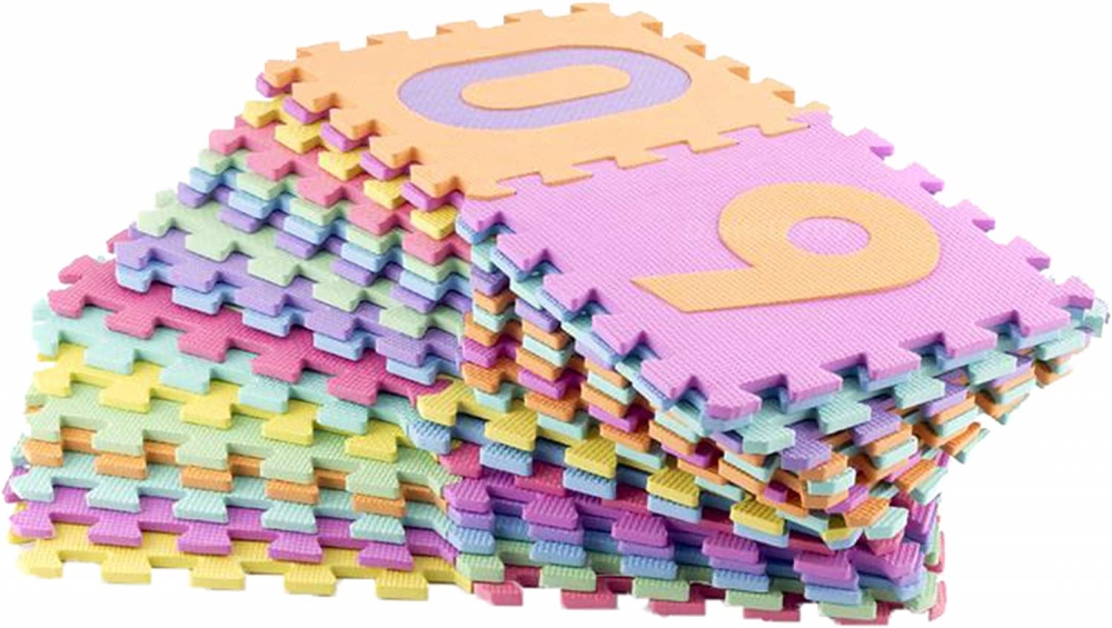 Covor Puzzle Litere și Cifre 36 piese | Malplay - imagine 3