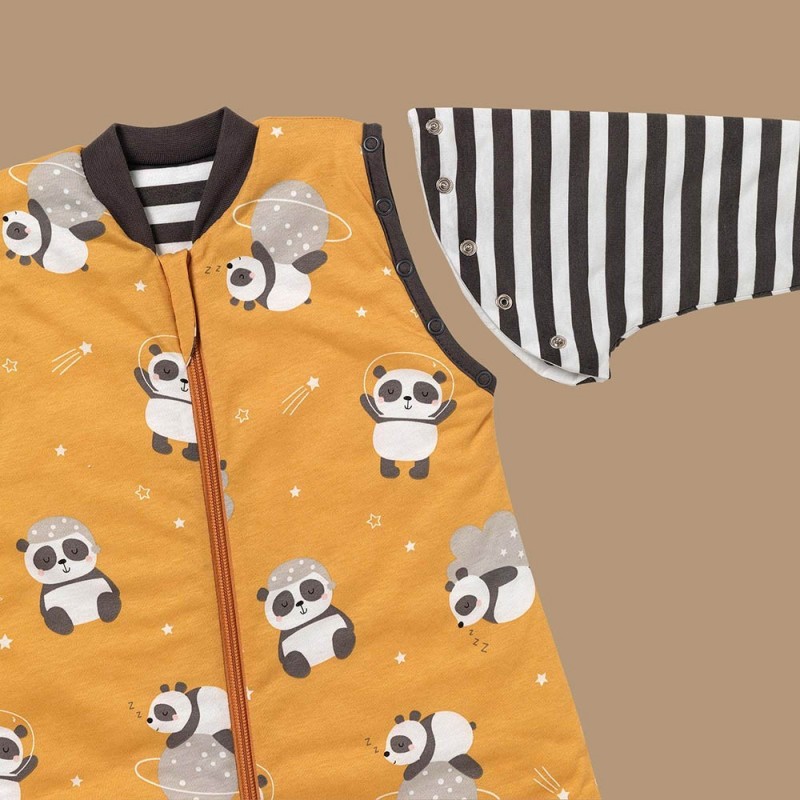 Sac Dormit Panda cu Manete, Slumbersac 2.5 Tog