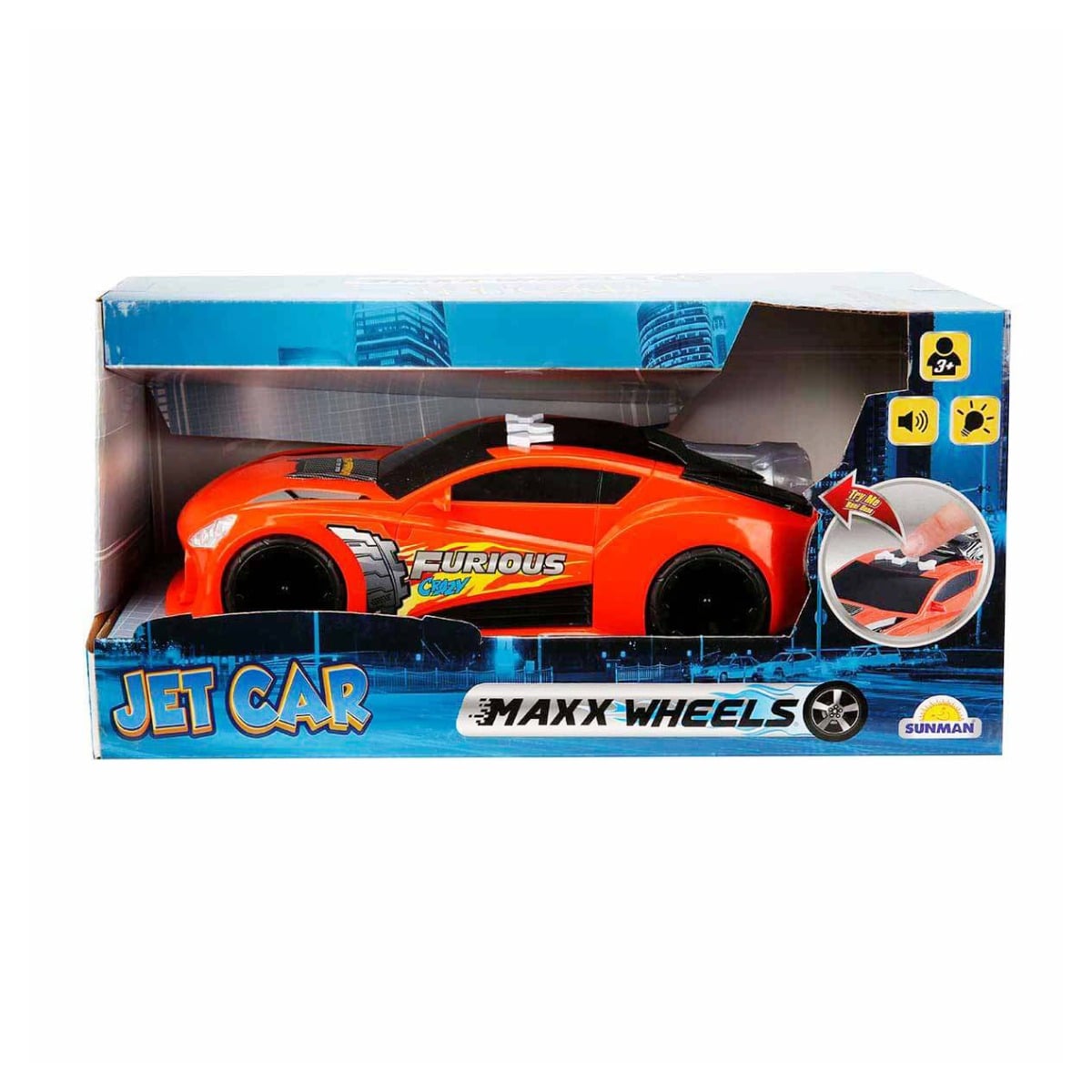 Masinuta Jet Car Maxx Wheels cu Sunete si Lumini