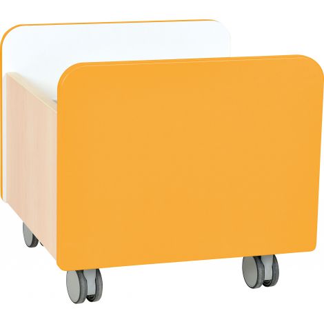 Cutie depozitare Quadro Orange pe roti Moje Bambino