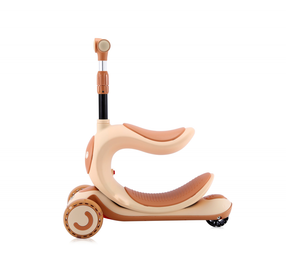 Trotineta Lorelli Trio Beige Pliabilă 3 ani+ - imagine 3