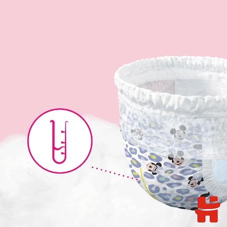 Huggies Little Movers Girl, 6-11kg, 116 buc - imagine 3