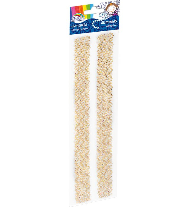 Accesorii Decor Fiorello, 2 Dantele Galbene cu Diamante
