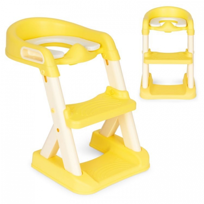 Reductor Toaleta cu Scara Ecotoys Galben