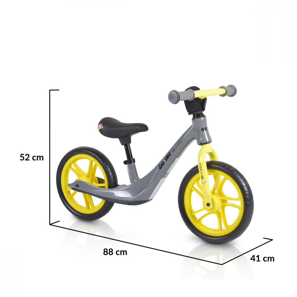 Bicicleta fără pedale Byox Go On Grey, 12 inch - imagine 6